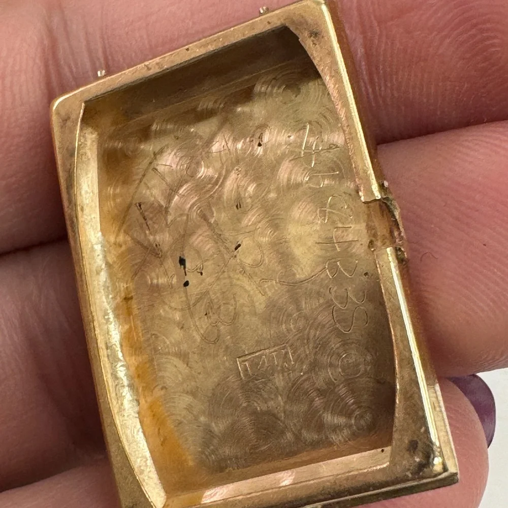 Longines 14K Gold Rectangular Watch - Picture 12 of 16